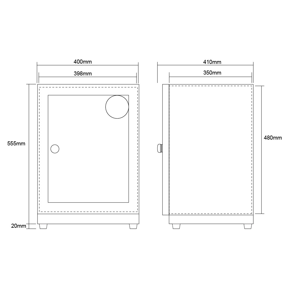 70L GH-70 Needle Gauge Electronic Dehumidifier Cabinet - Image 6